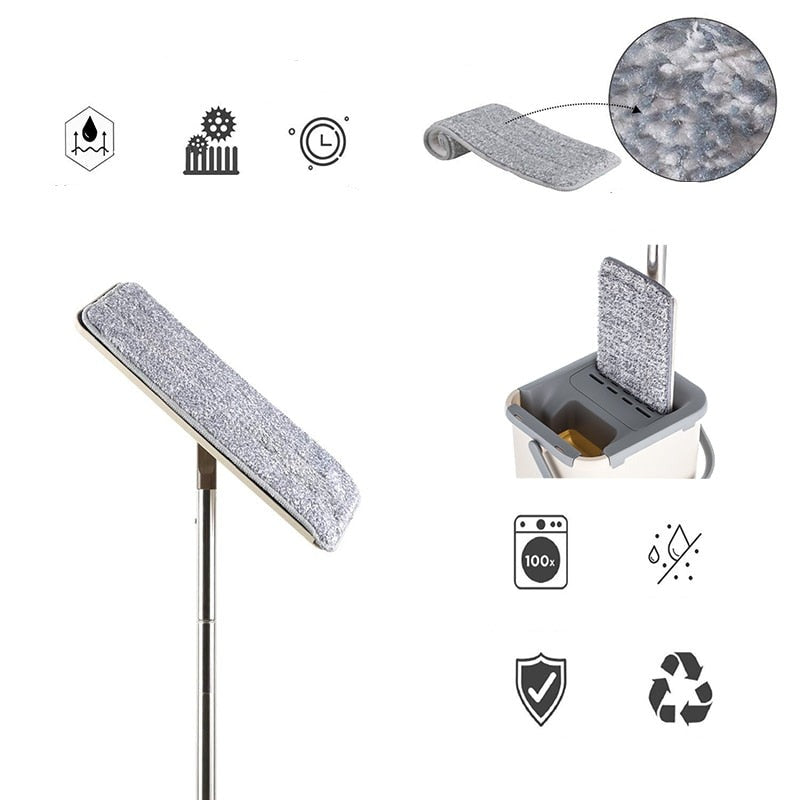 Esfregão de Microfibra Flat Mop - Digital Sagaz | Dropshipping Brasil